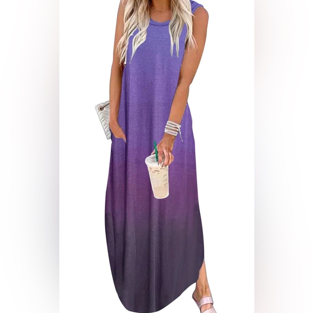 Elegant Purple Maxi Dress